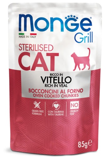 Monge Grill Cat Sterilised Veal 85g